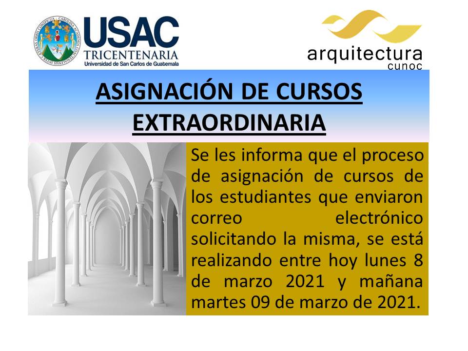 Asignaciones de cursos pendientes